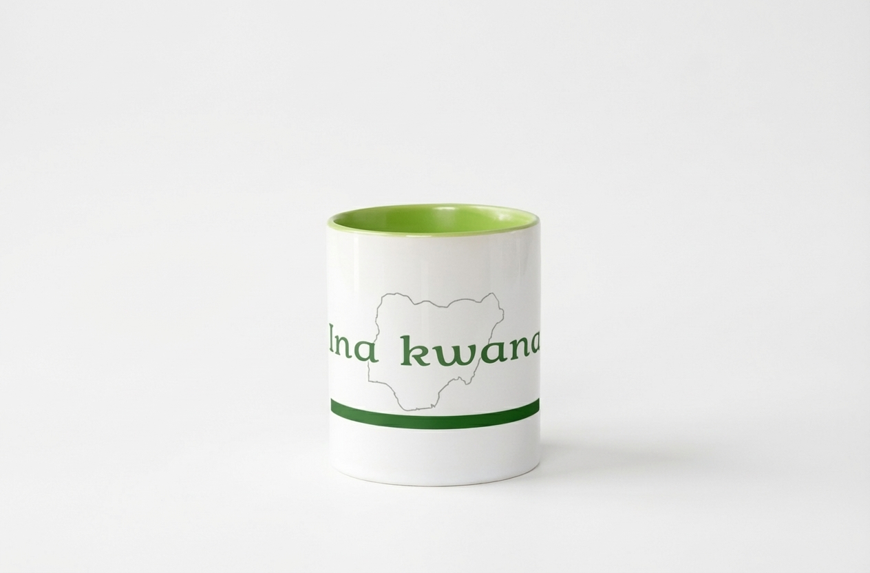 Set of 2 - Hausa, Green and White (11 Ounces)